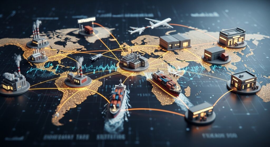 How global supply chains really work logistics network visualization