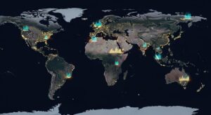 Rise of Emerging Economies in Asia and Africa global economic growth illustration