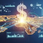 Power of the US dollar in global trade world financial dominance visualization