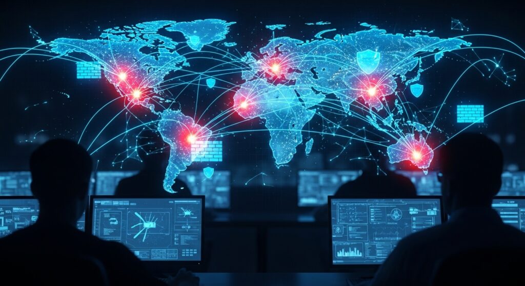 Global cybersecurity threats affecting governments, businesses, and digital infrastructure