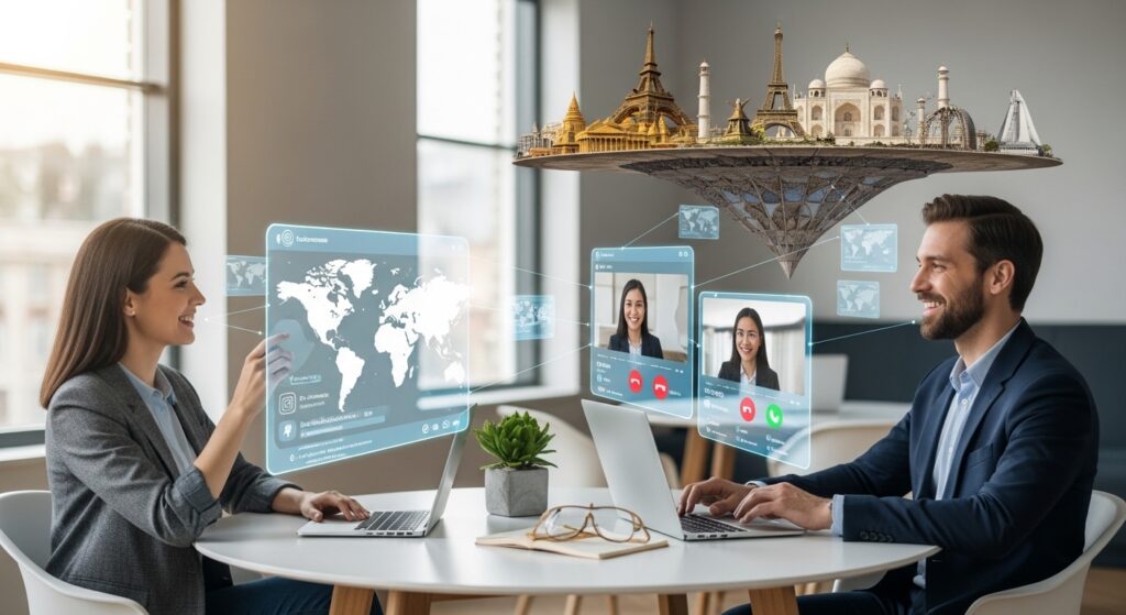 Globalization influencing cultures worldwide through media, migration, and shared lifestyles